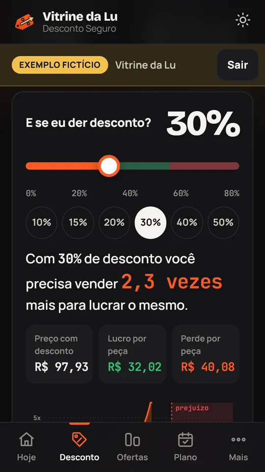 Calculadora de Desconto Seguro com 30% de desconto